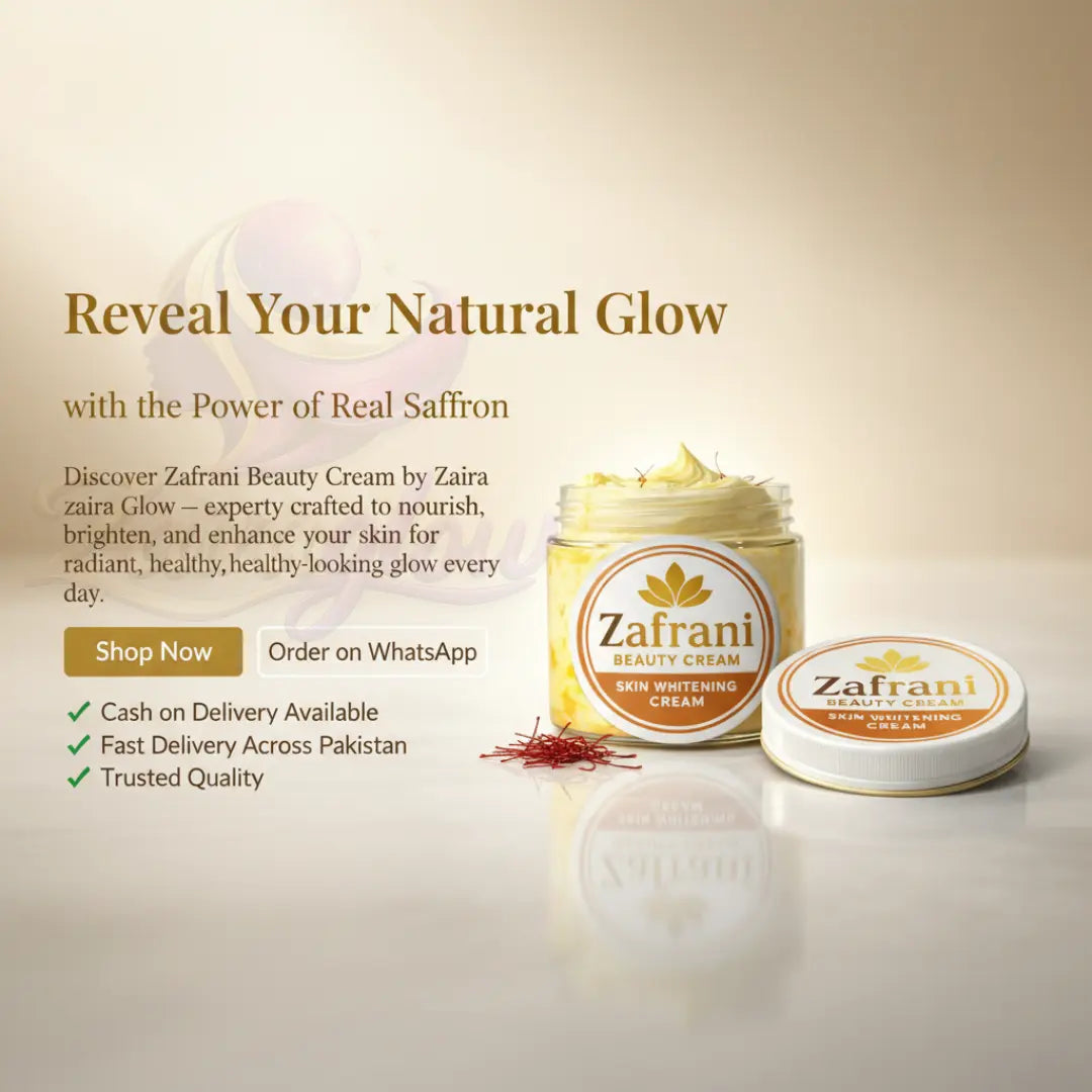 Zafrani Beauty Cream made with pure saffron for radiant glowing skin
